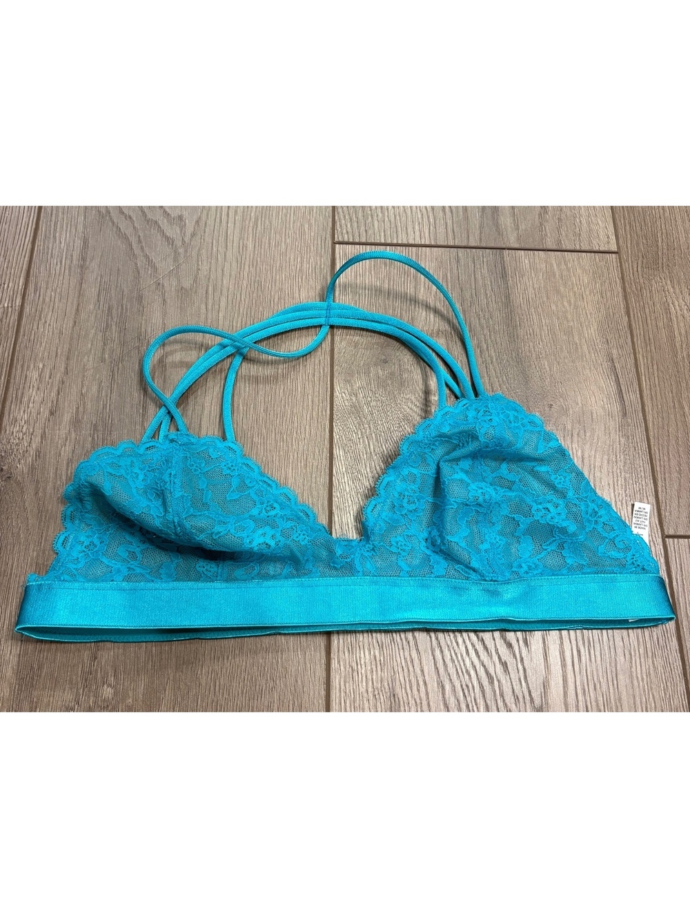 Victoria's Secret turquoise lace bralette medium